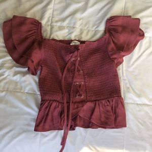 Off the shoulder blouse